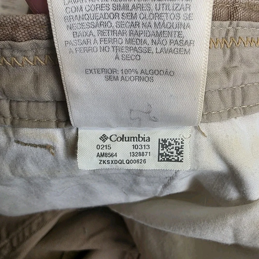 New Columbia Pant Men 33x30 Ultimate ROC Brown Chino‎ Khaki Outdoor Omni Shield